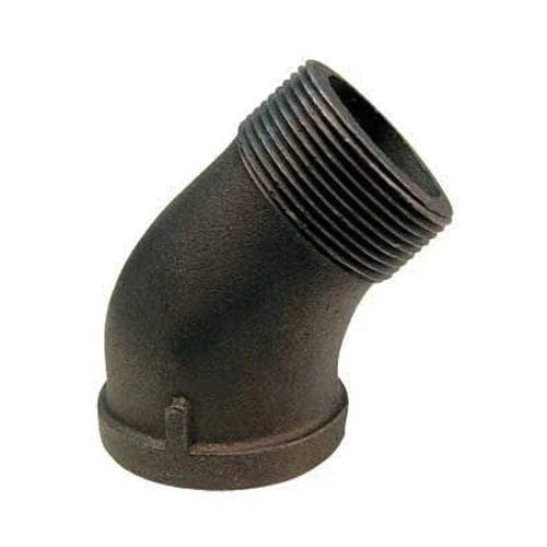45 Degree Street Elbow, 150# Malleable Black Iron